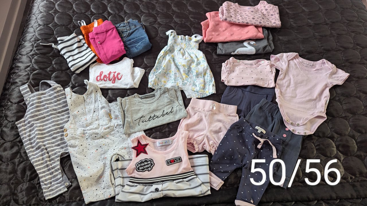 Kleding bundel maat 50/56 meisjeskleding