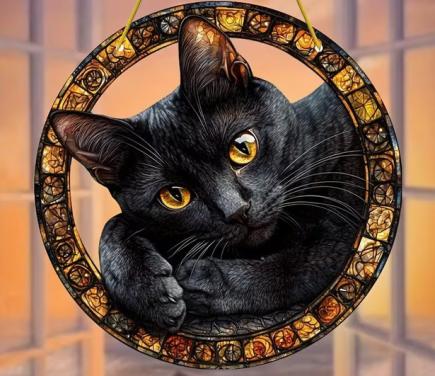 Raamhanger poes - kat