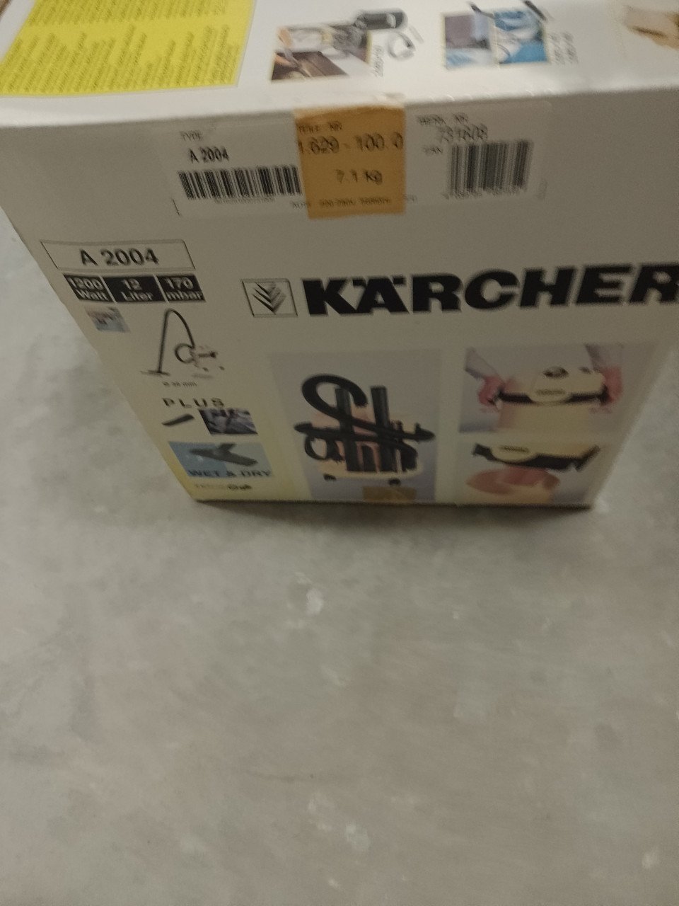 Karcher stofzuiger nat en droog