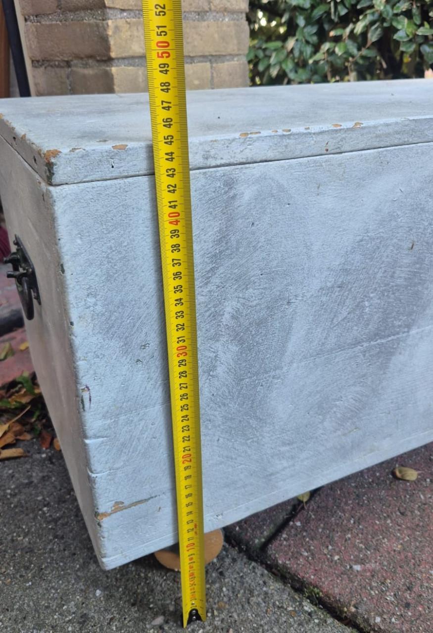 Houten opbergkisten met wieltjes