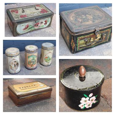 Vintage blikken - collectie - per stuk te koop