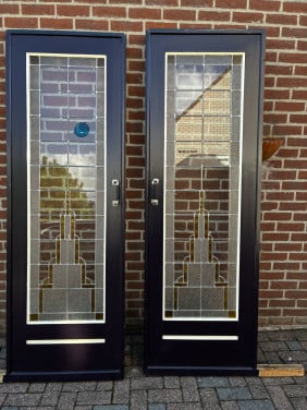 Glas in lood schuifdeuren