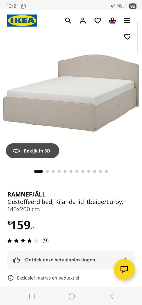 2 persoonsbed nieuw