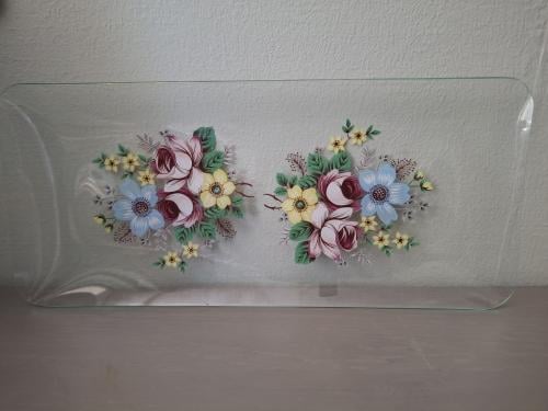 Cakeschaal met Bloemen