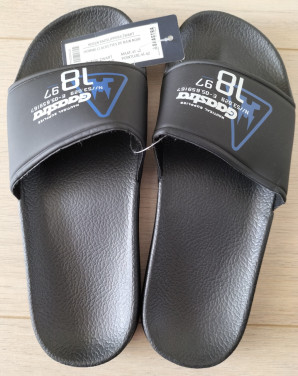 Heren badslippers Gaastra zwart maat 41/42