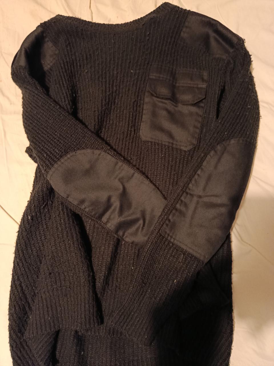 Commando trui zwart Maat L