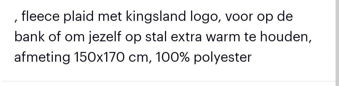 Kingsland fleecedeken plaid