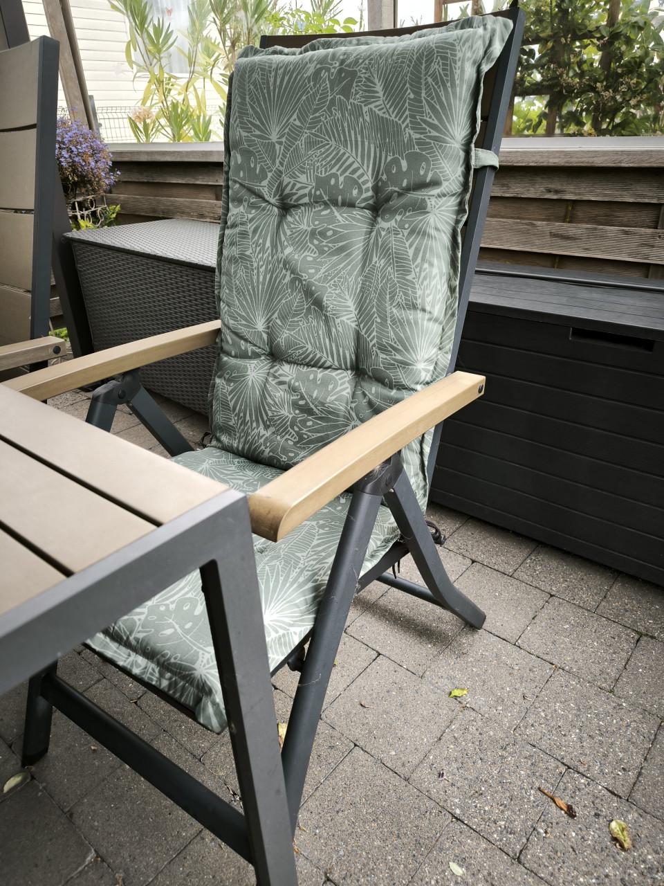 6 verstelbare polywood tuinstoelen