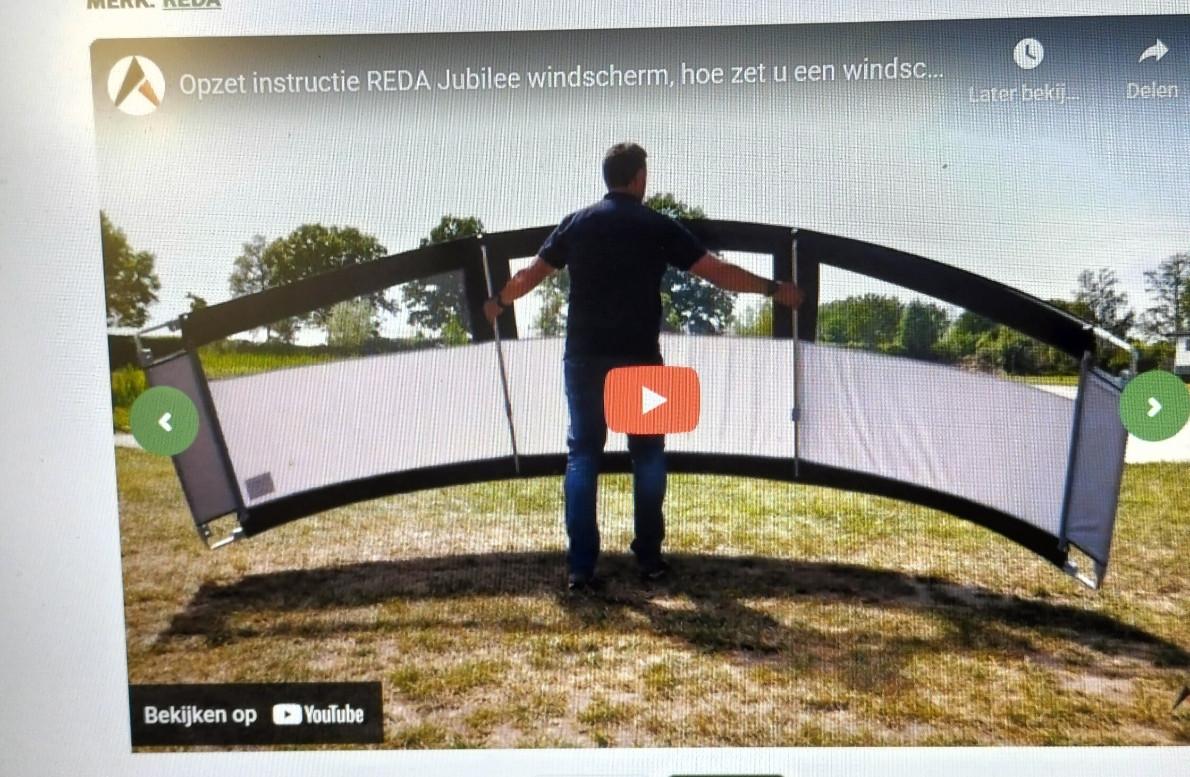 Boog windscherm