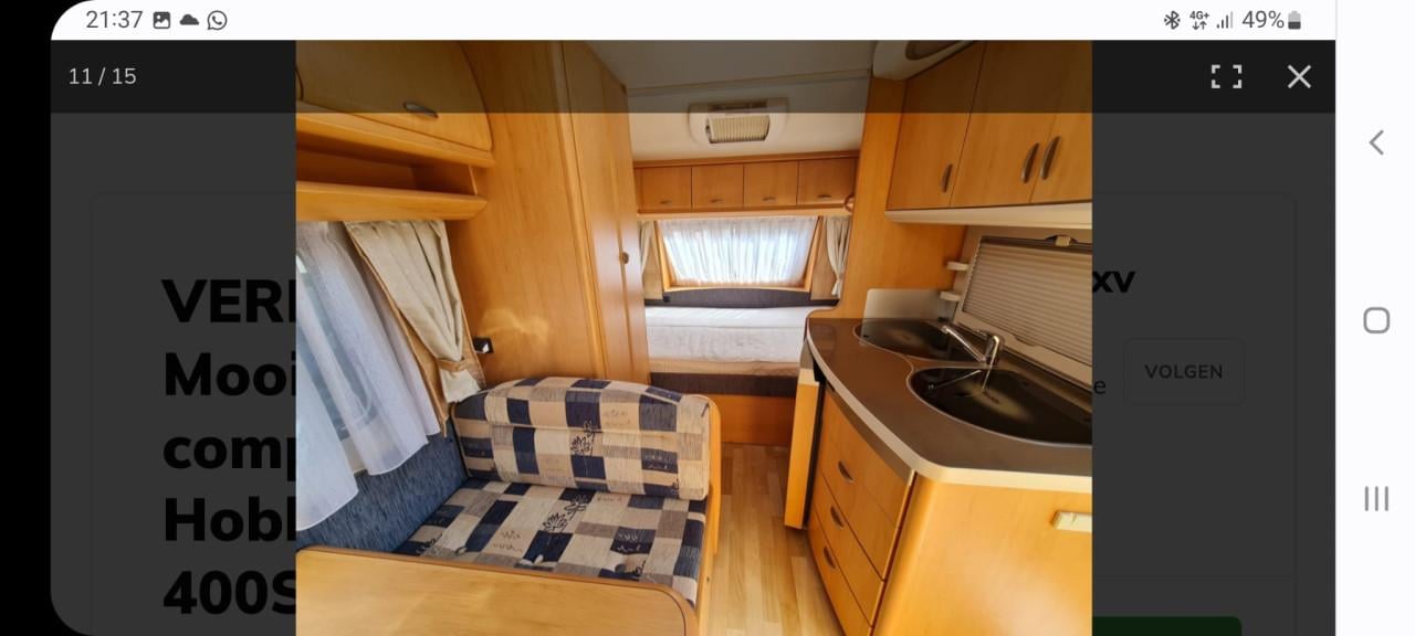 Prachtige caravan: Hobby 400SF de luxe