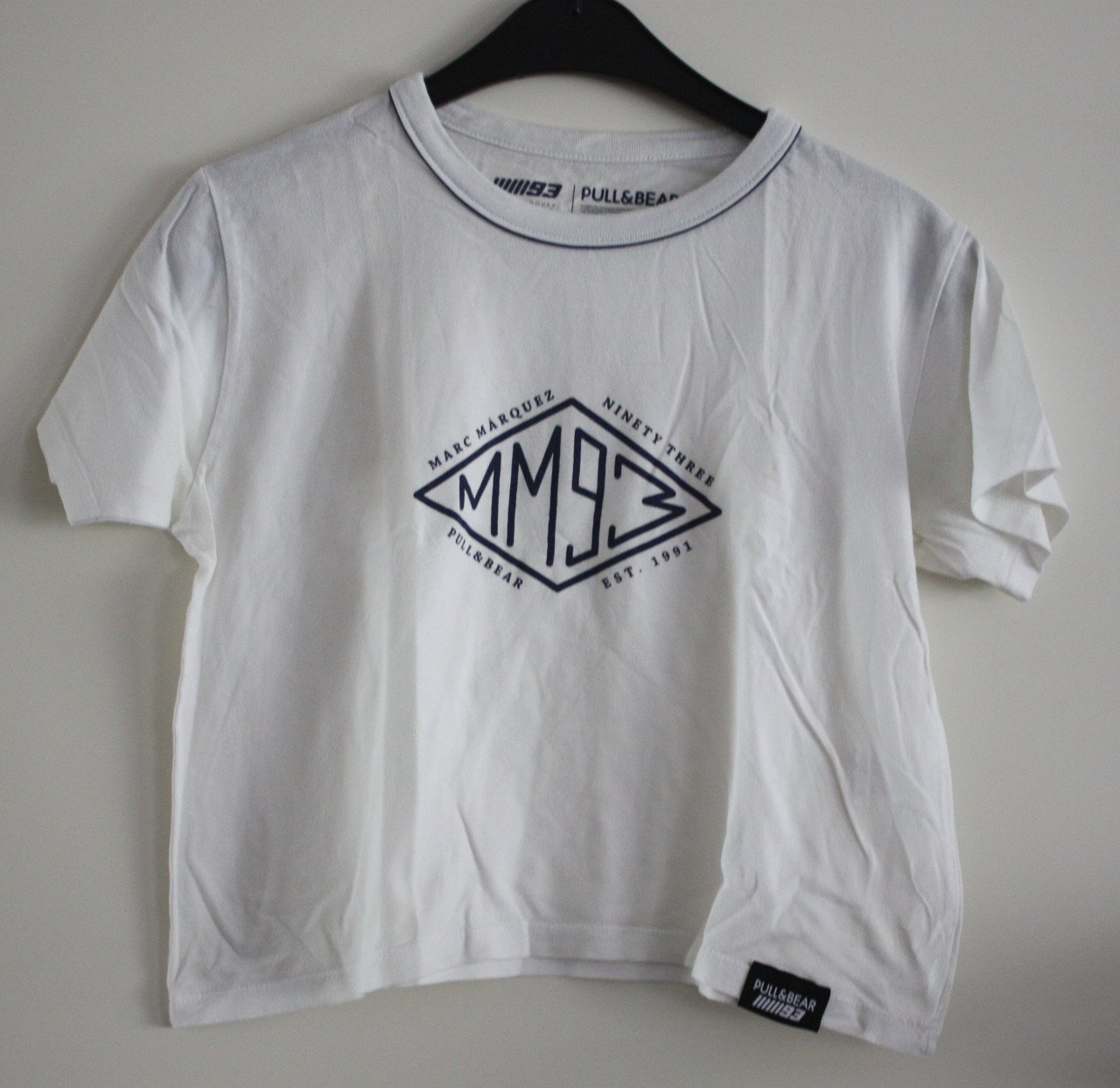 Kort wit  t-shirt maat s