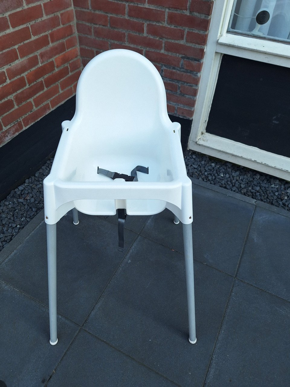 Kinderstoel, ikea wit, in goede staat