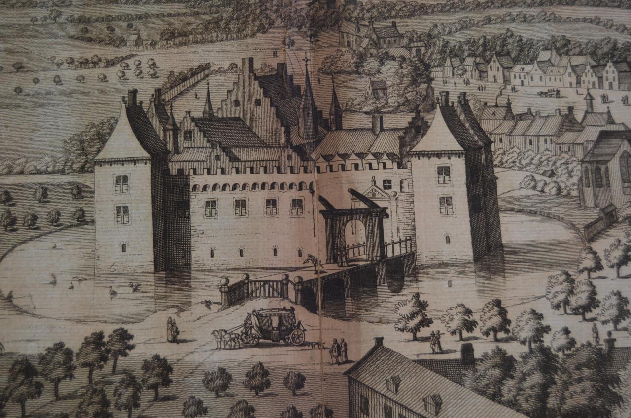 Kopergravure 'De heerlycheyt van Cruningen' Smallegange 1696