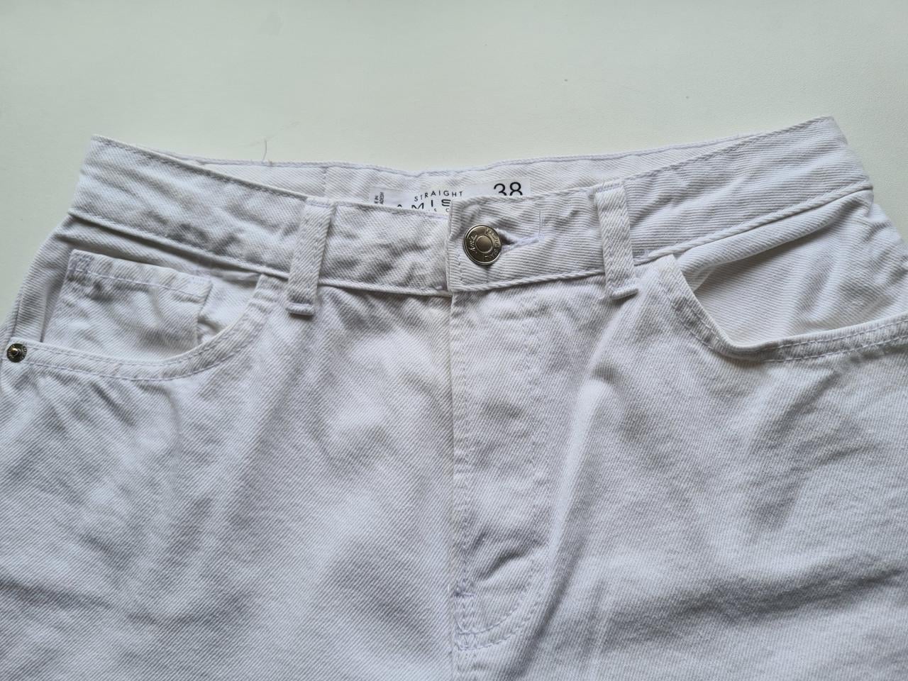 Nieuwe Amisu rechte witte spijkerbroek  Maat M