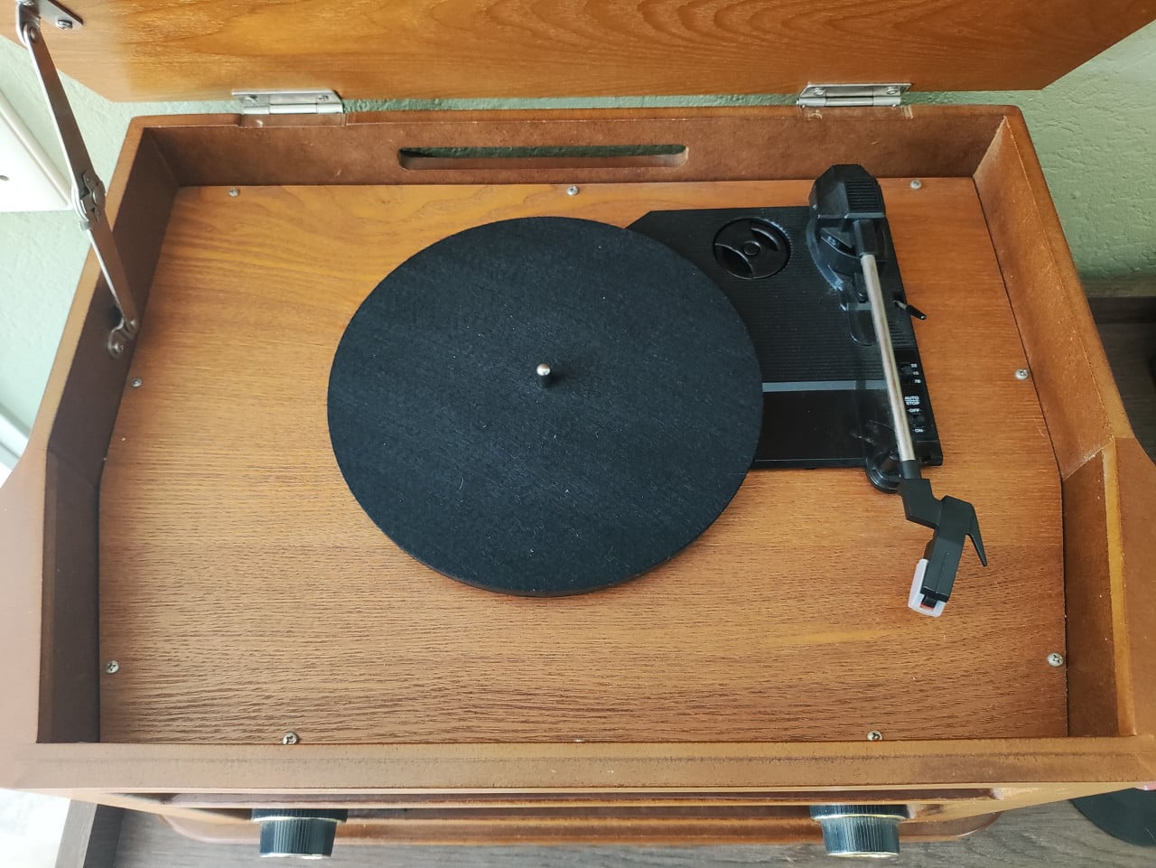 Retro-look platenspeler met bluetooth