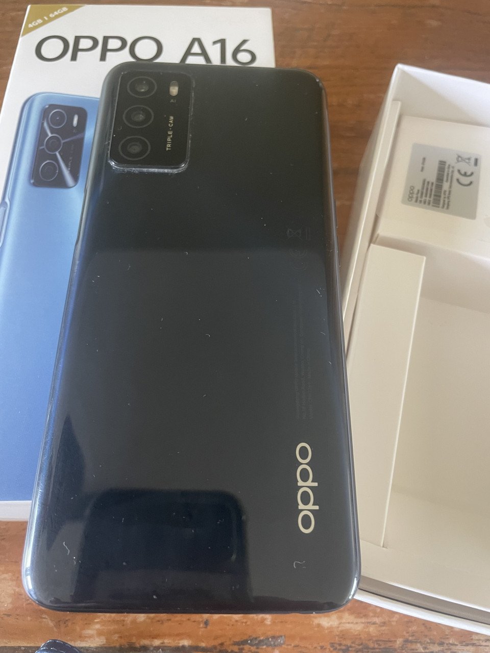 OPPO A16 64 Gb gsm Crystal black met doos