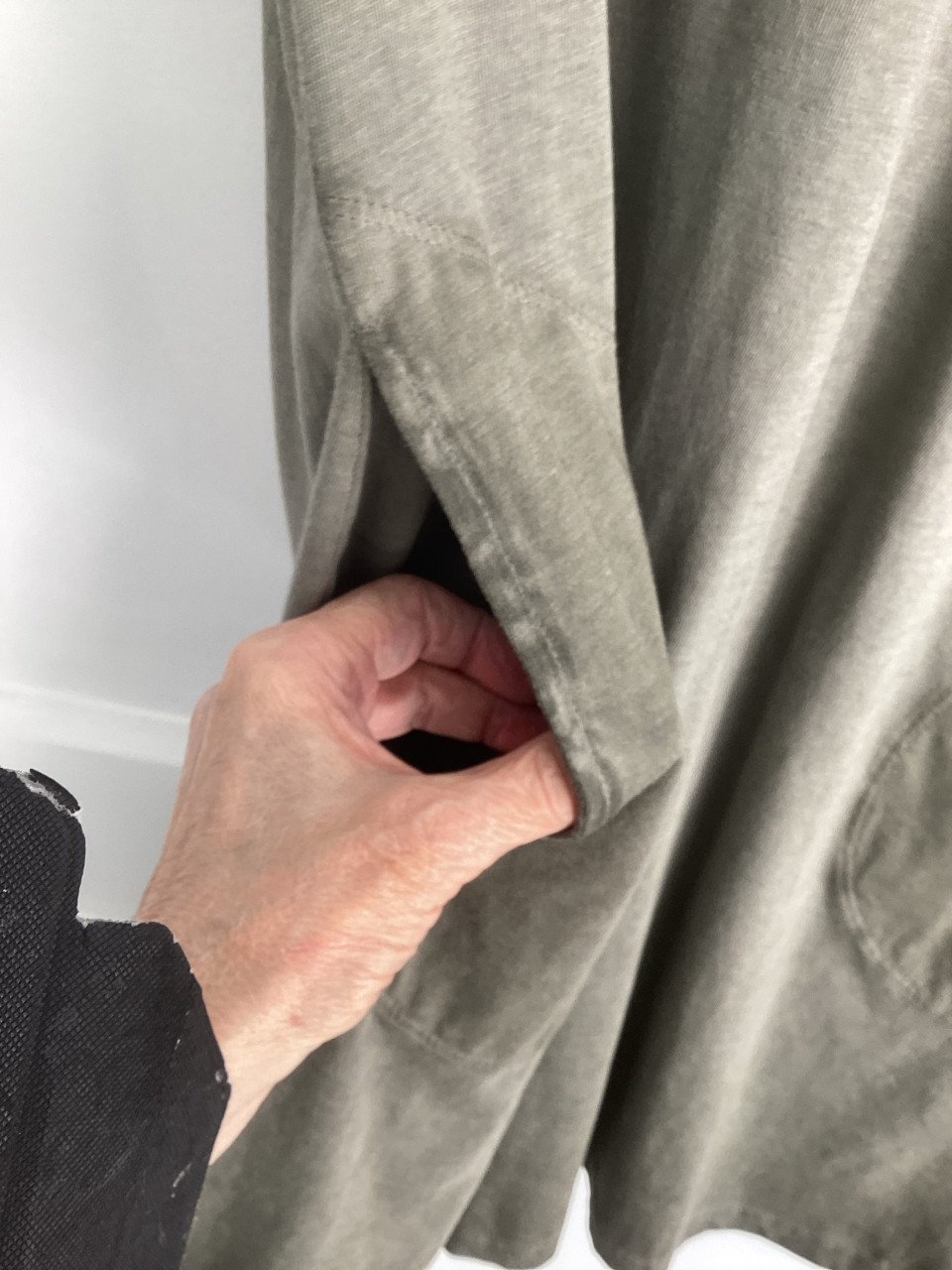 Nieuw jurkje met capuchon en zakken maat XL