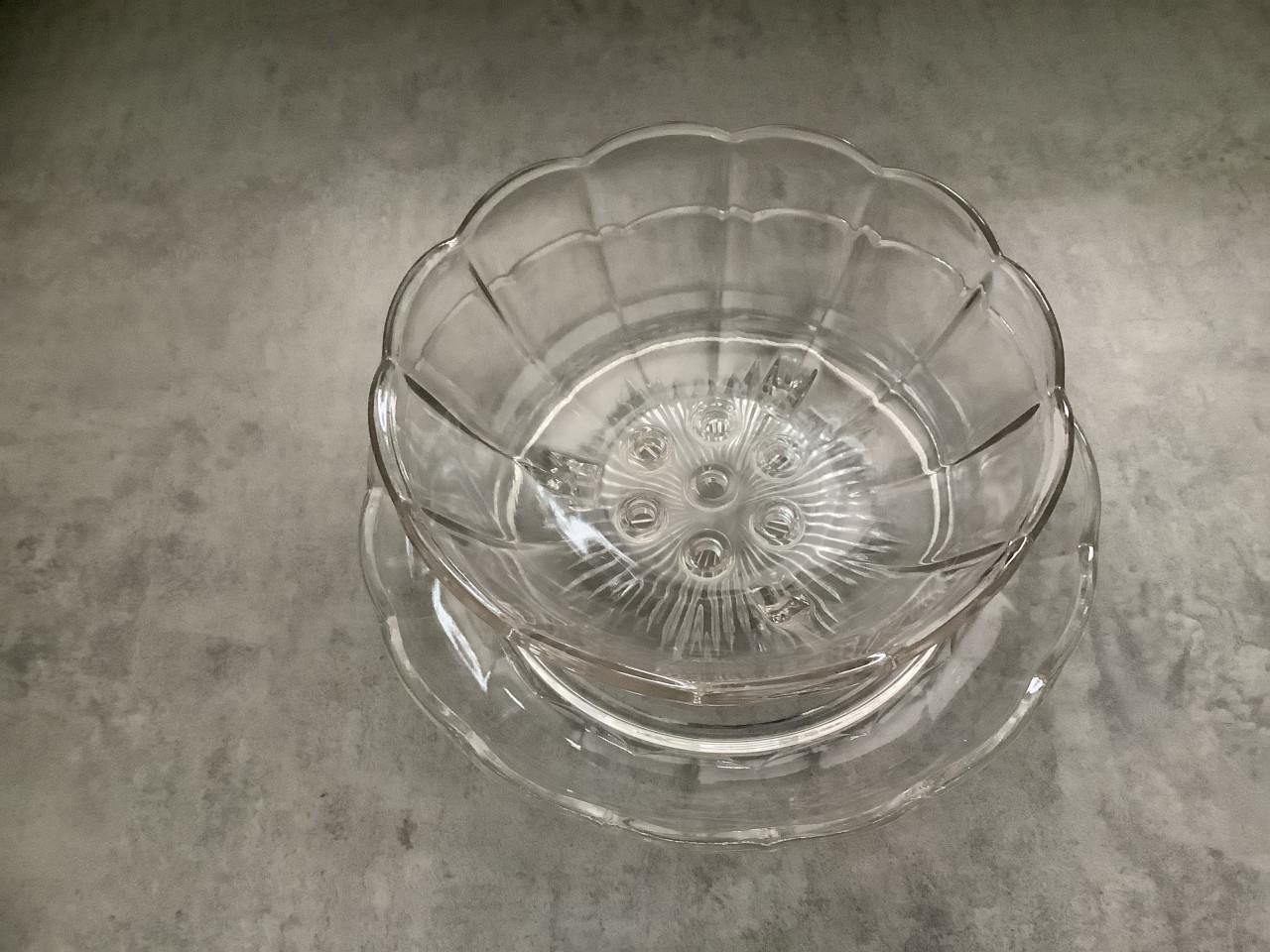 Brocante glazen Fruittest