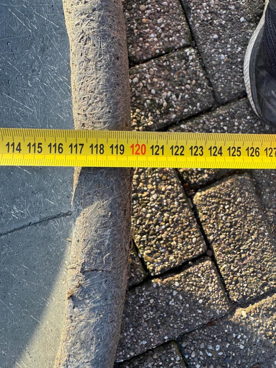 Plantenbak/schaal polyester  Ø 120 cm, 2 stuks