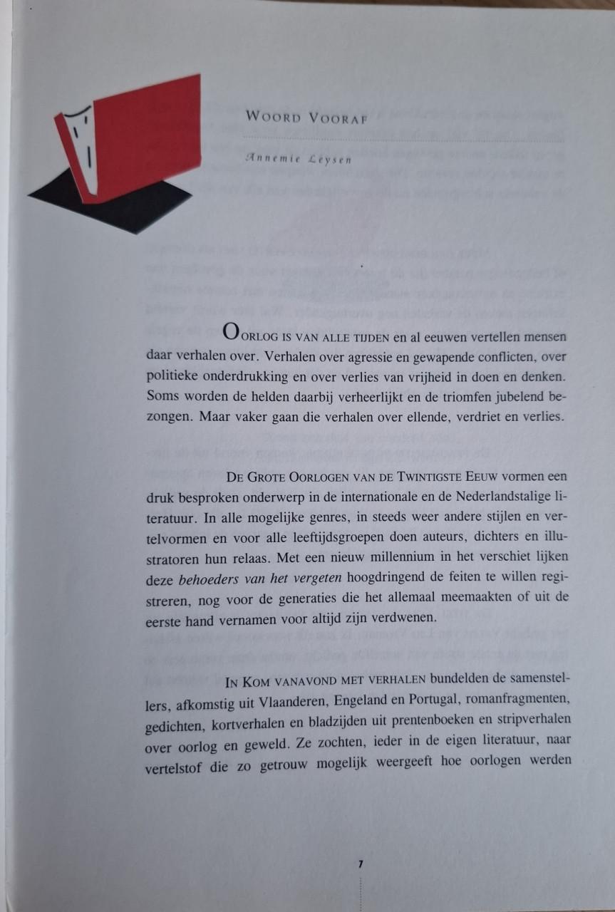 Kom vanavond met verhalen / oorlog in verhalen en gedichten, A. Leysen e.a.
