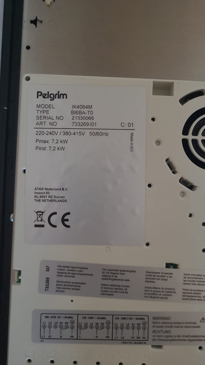 Pelgrim inductie kookplaat