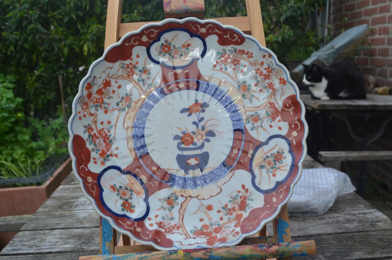 Japans Imari porseleinen bord 18e/19e/20e eeuw.