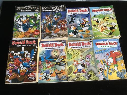 Stripboeken, pockets van Donald Duck en Katrien.  Alles = €10,00