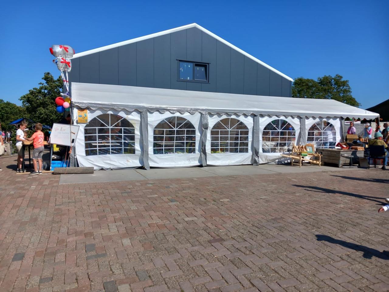 Partytent 5x12 meter wit XXL te huur