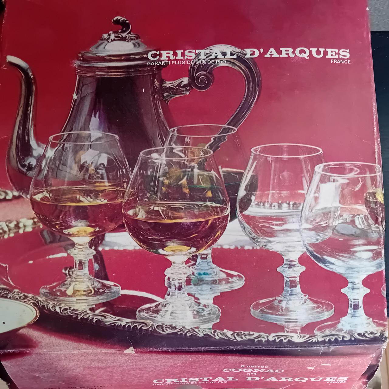 Crystal D'arques cognac glazen