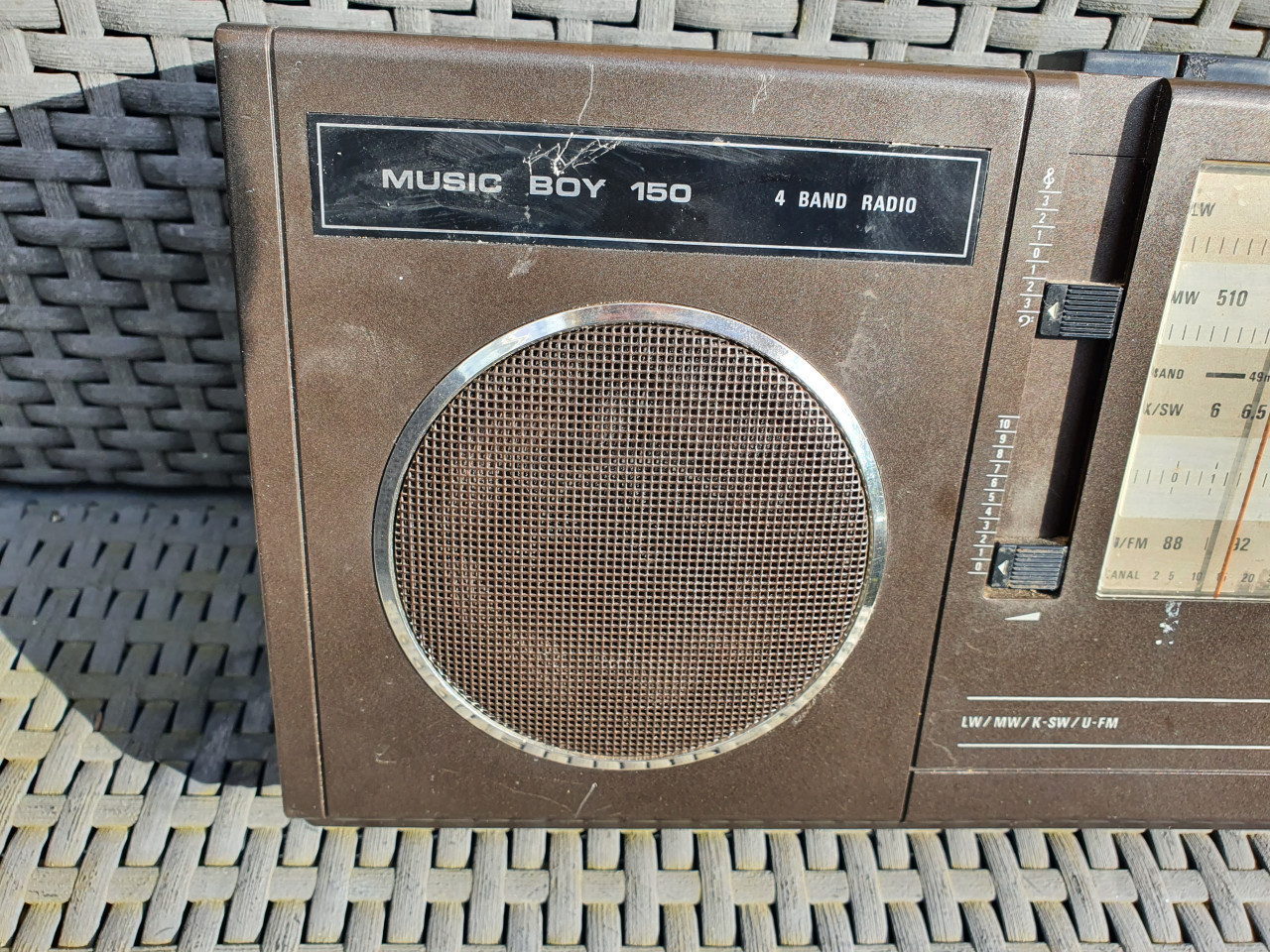Mooie vintage Grundig music boy radio 150, in werkende staat...