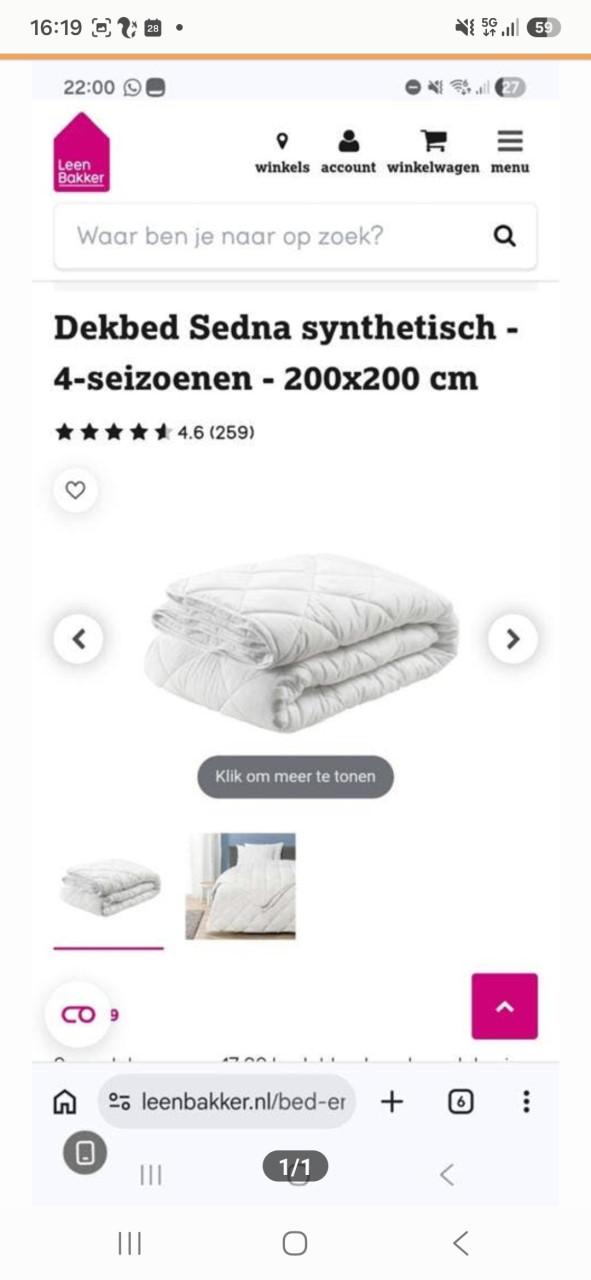 Dekbed 2 persoons