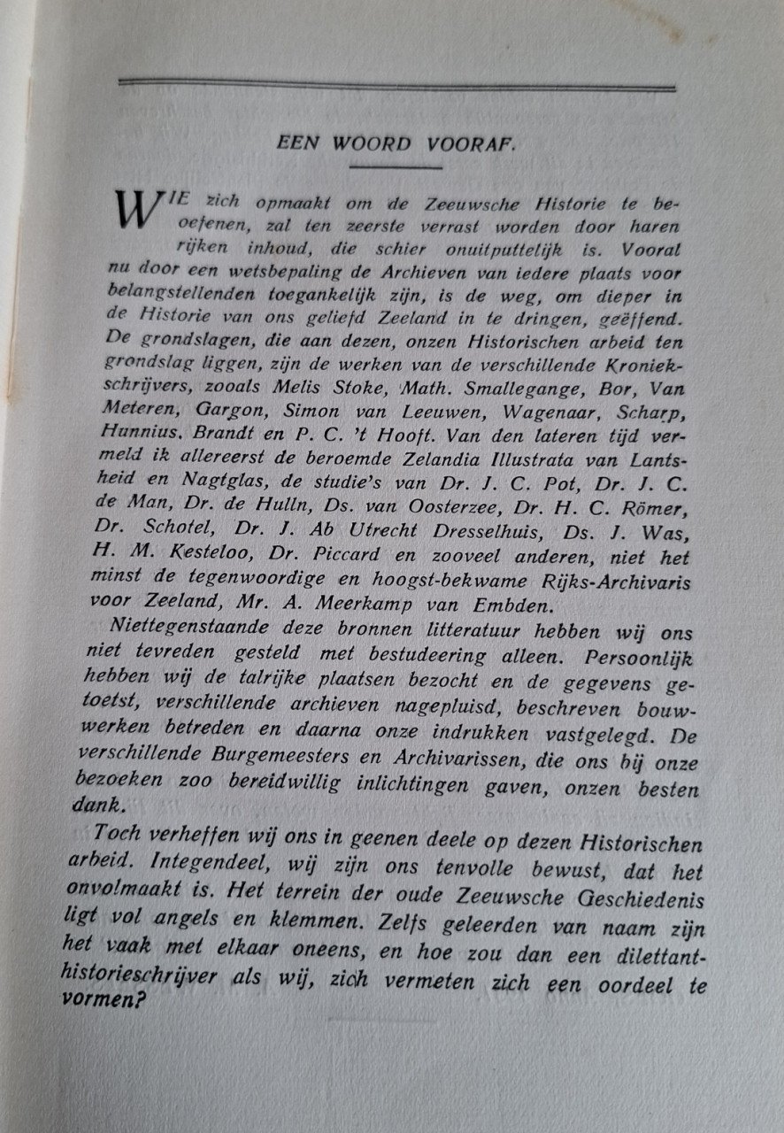 Ons Zeeuwsch Verleden (uit 1933), door A.M. Wessels