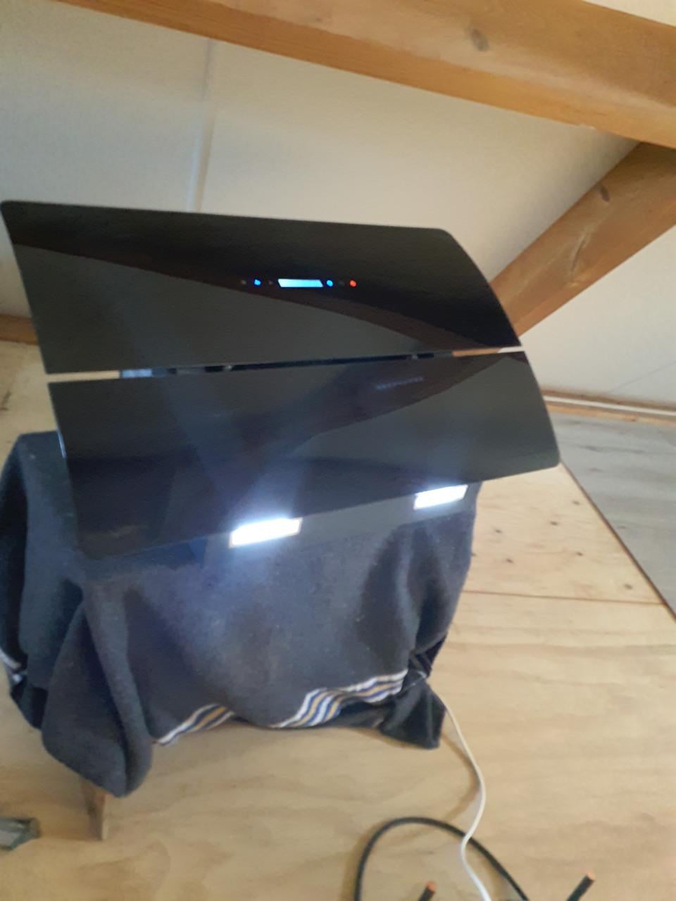 Afzuigkap zwart 90 cm
