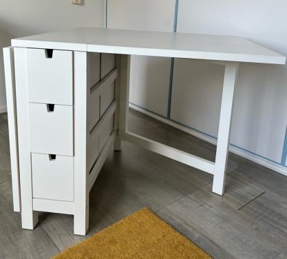 IKEA NORDEN bureau / klaptafel met lades