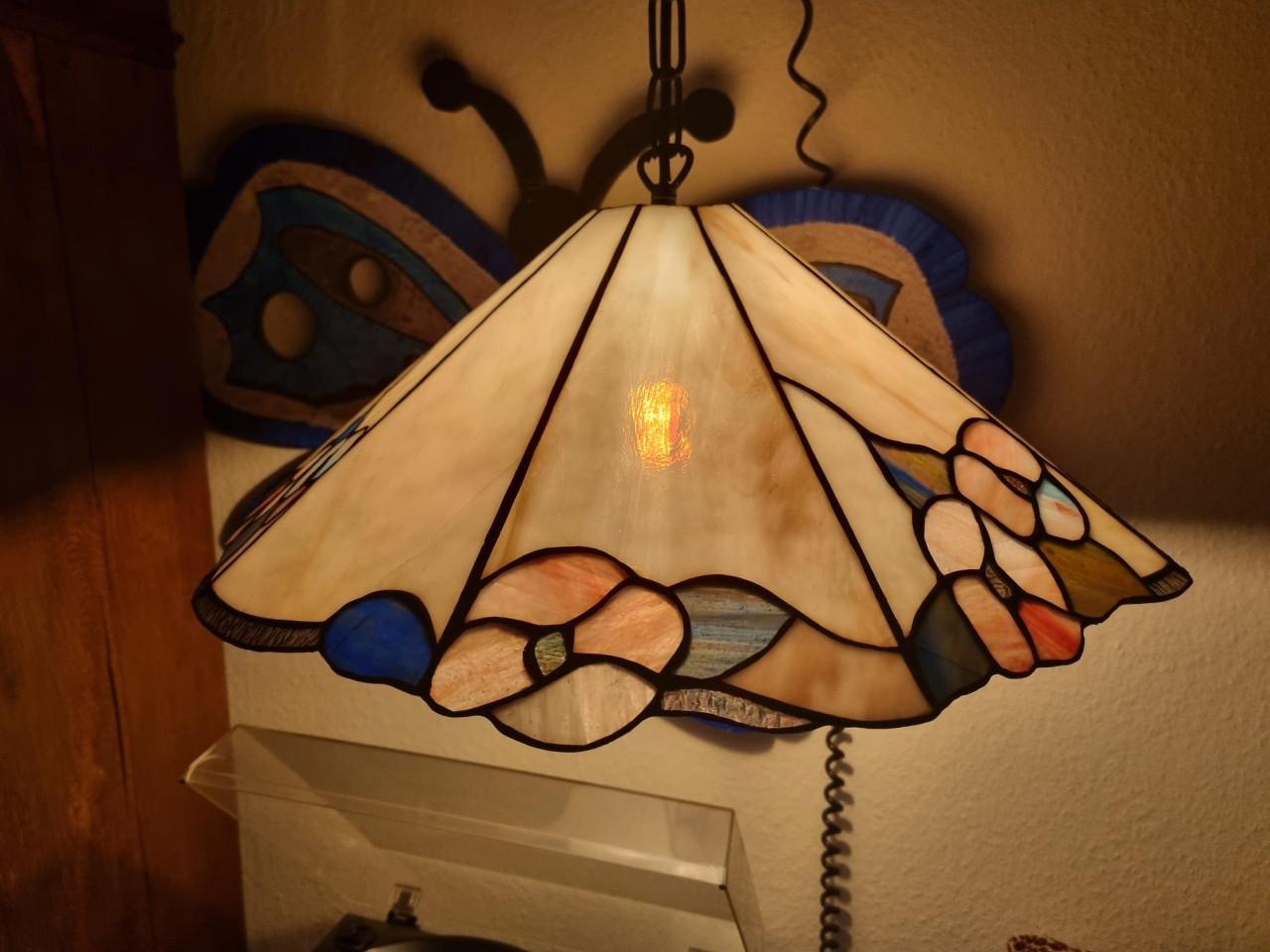 "Tiffany" style lamp... & .....Glas in lood lamp.....3 x