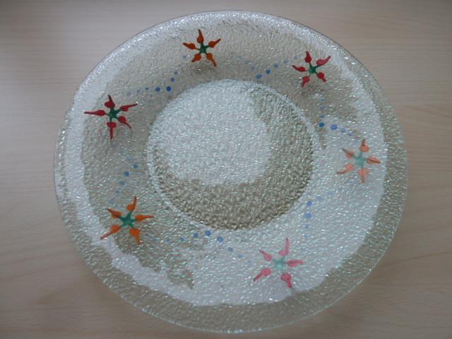 Vintage gebaksschaal met bordjes