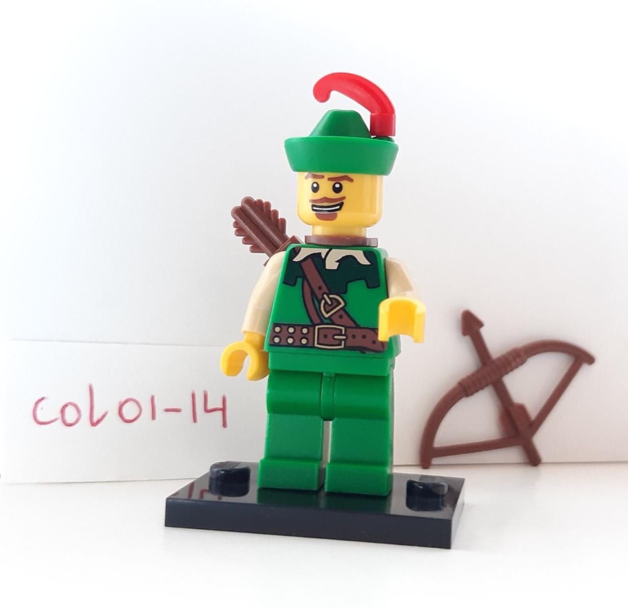 Lego minifiguur: boswachter met standaard en accessoires