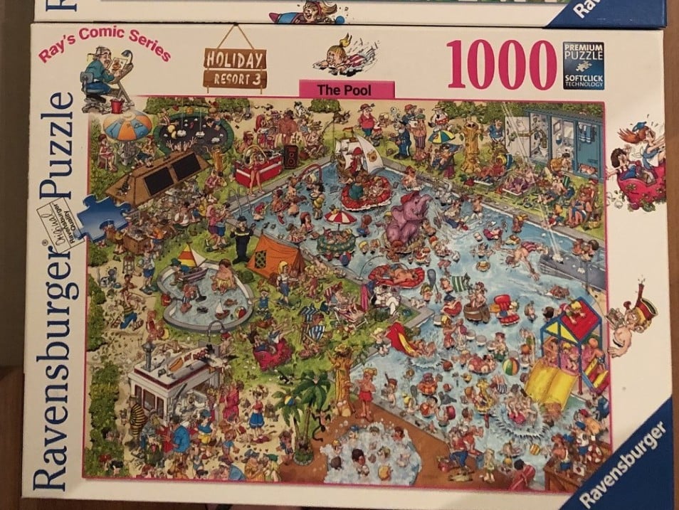Puzzels Van Haasteren, Ravensburger Cartoon Comic 1000 stukjes