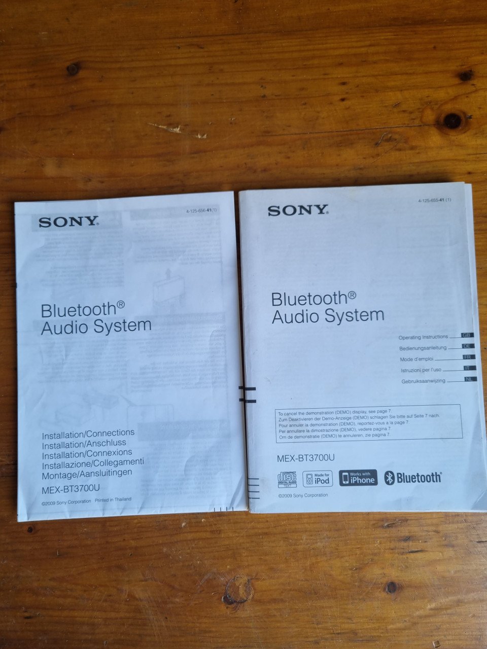Sony autoradio CD/ USB/bluetooth