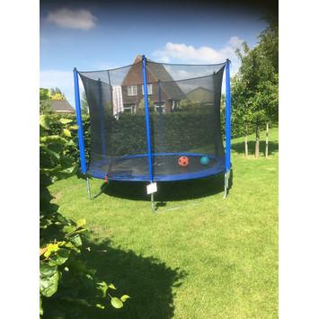 Trampoline met palen en net 305 cm