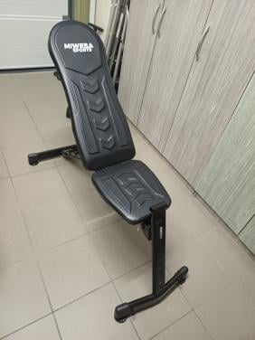 Te koop halterbank met gewichten