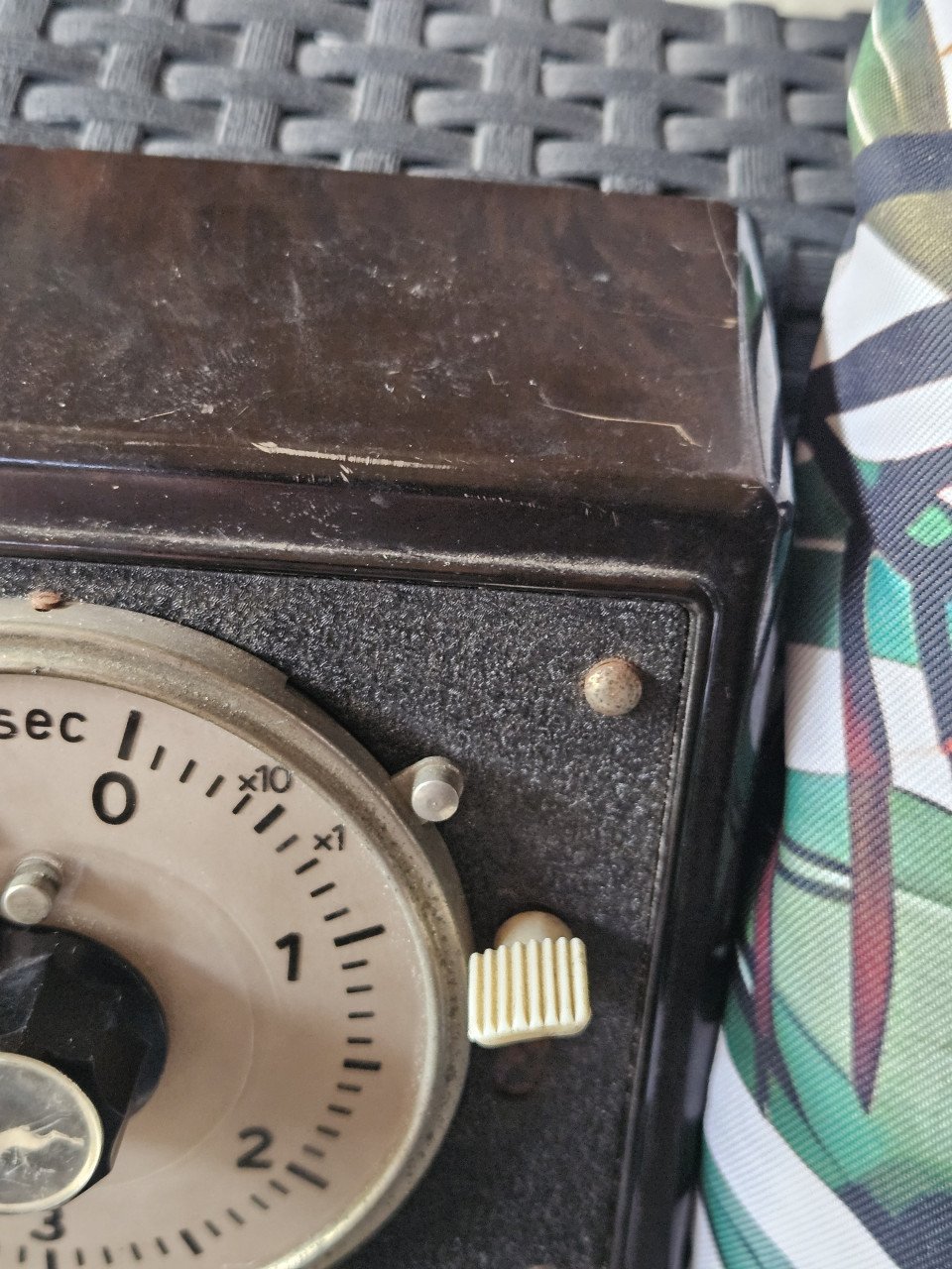 Mooie werkende antieke Timer klok van bakeliet, duitse kwaliteit...