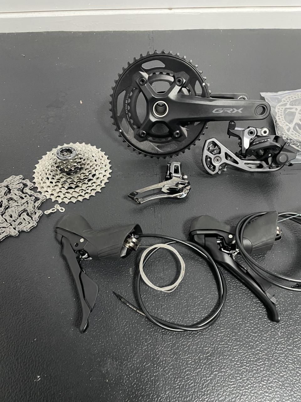 Shimano Grx 2 x 12 speed groepset zo goed als nieuw !