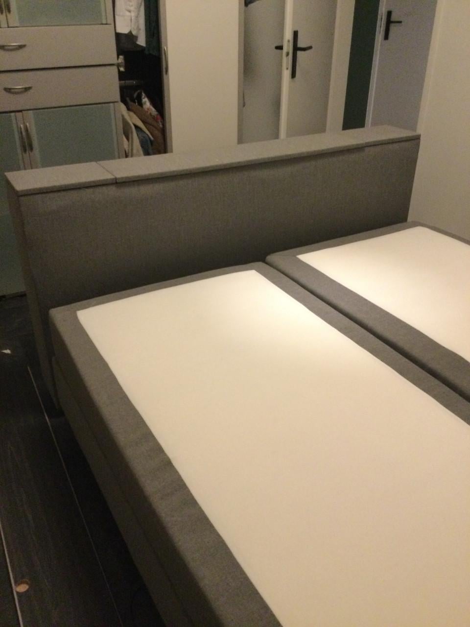 Boxspring met TV lift meubel