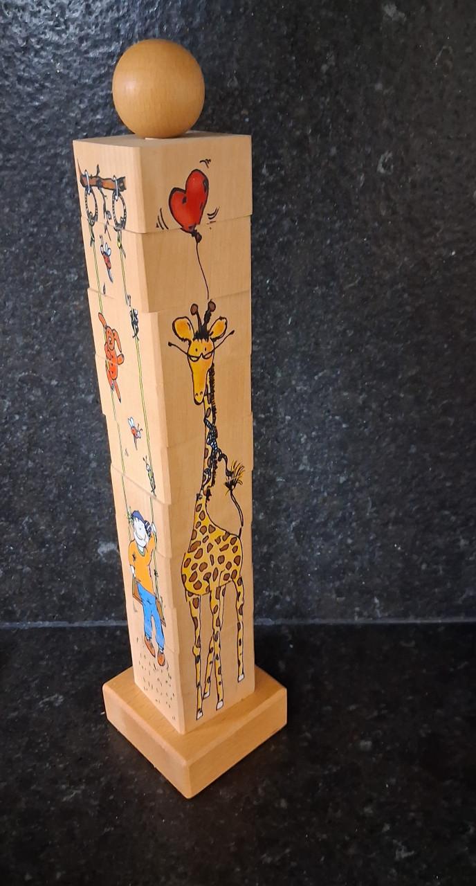 Houten speelgoed  HABA Draai-en stapeltoren