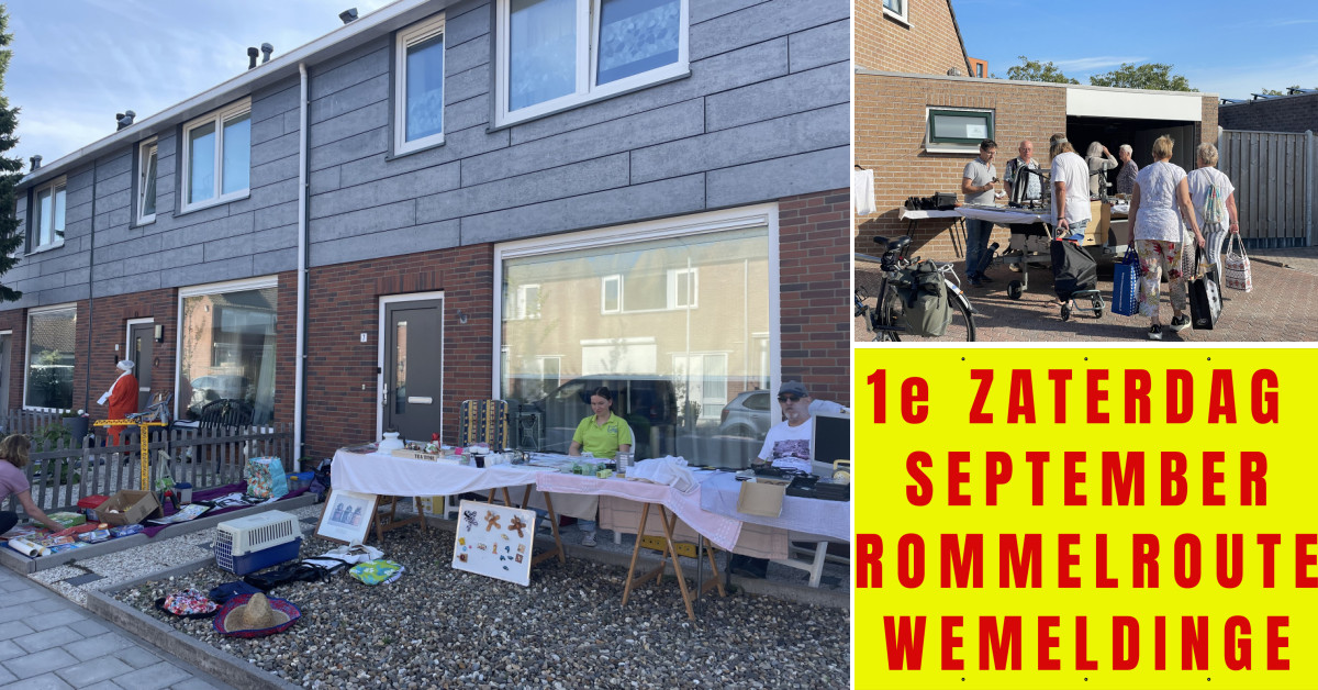 Ook volop bloempotten vanaf €0,50 op de mega rommelroute Wemeldinge