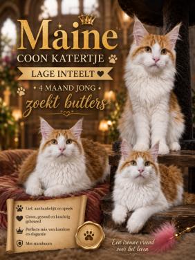 Prachtig maine coon katertje met stamboom