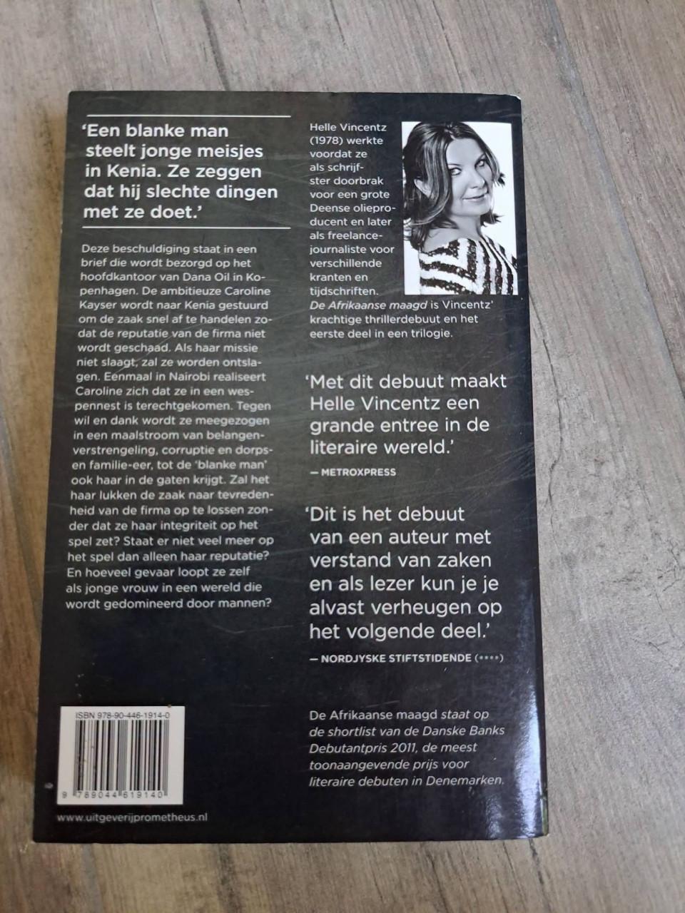 Thriller De Afrikaanse maagd van Helle Vincentz