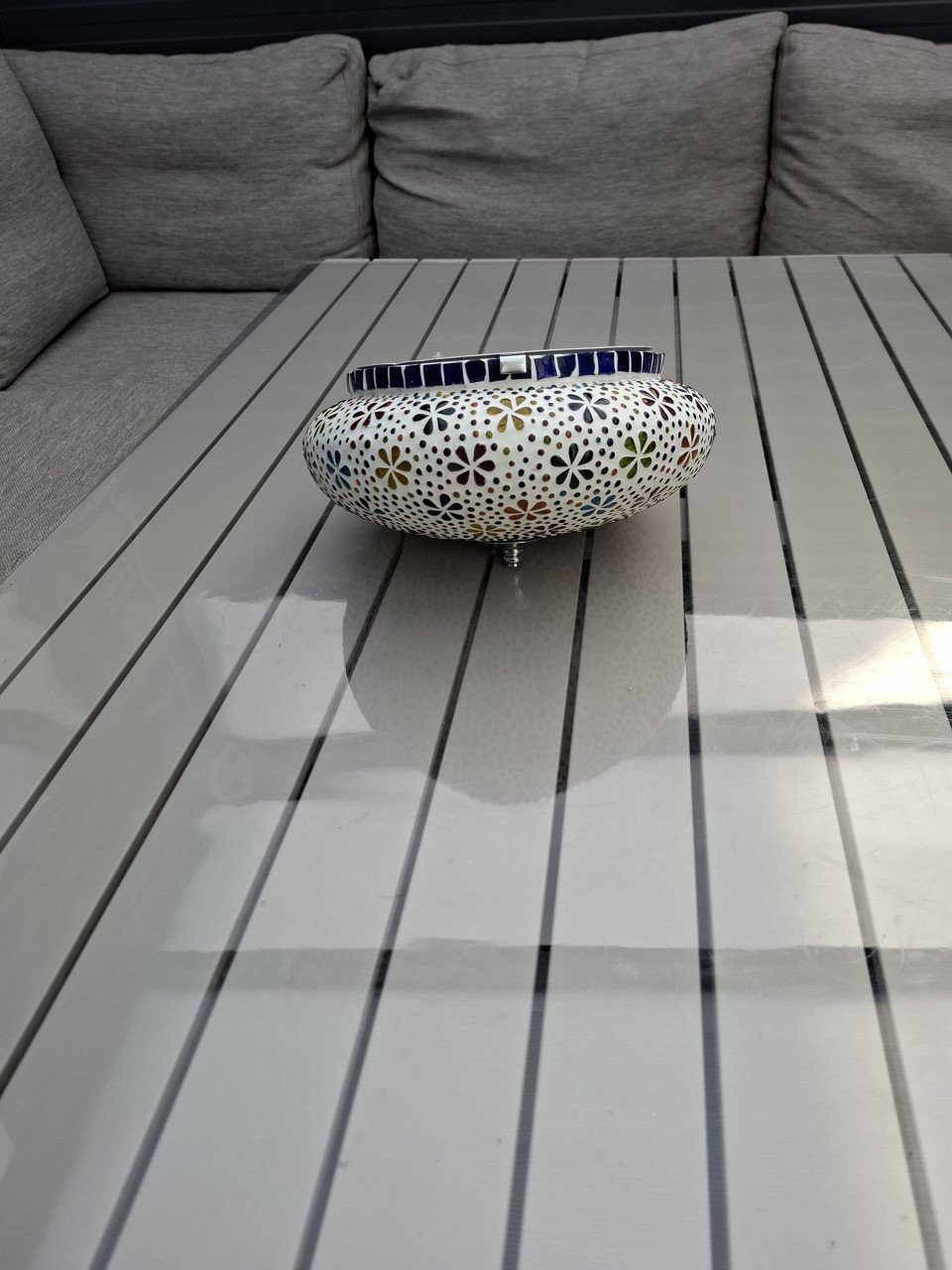Mozaiek plafondlamp .