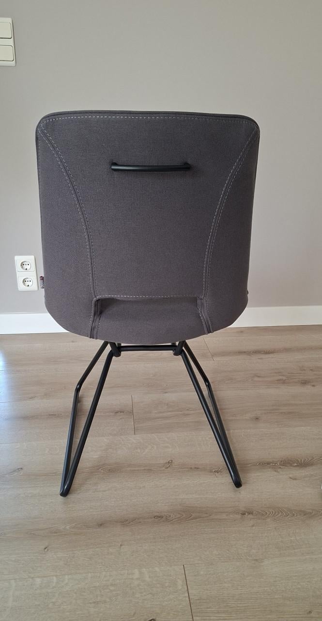 6 Xooon eetkamerstoelen in antraciet  in zeer goede staat